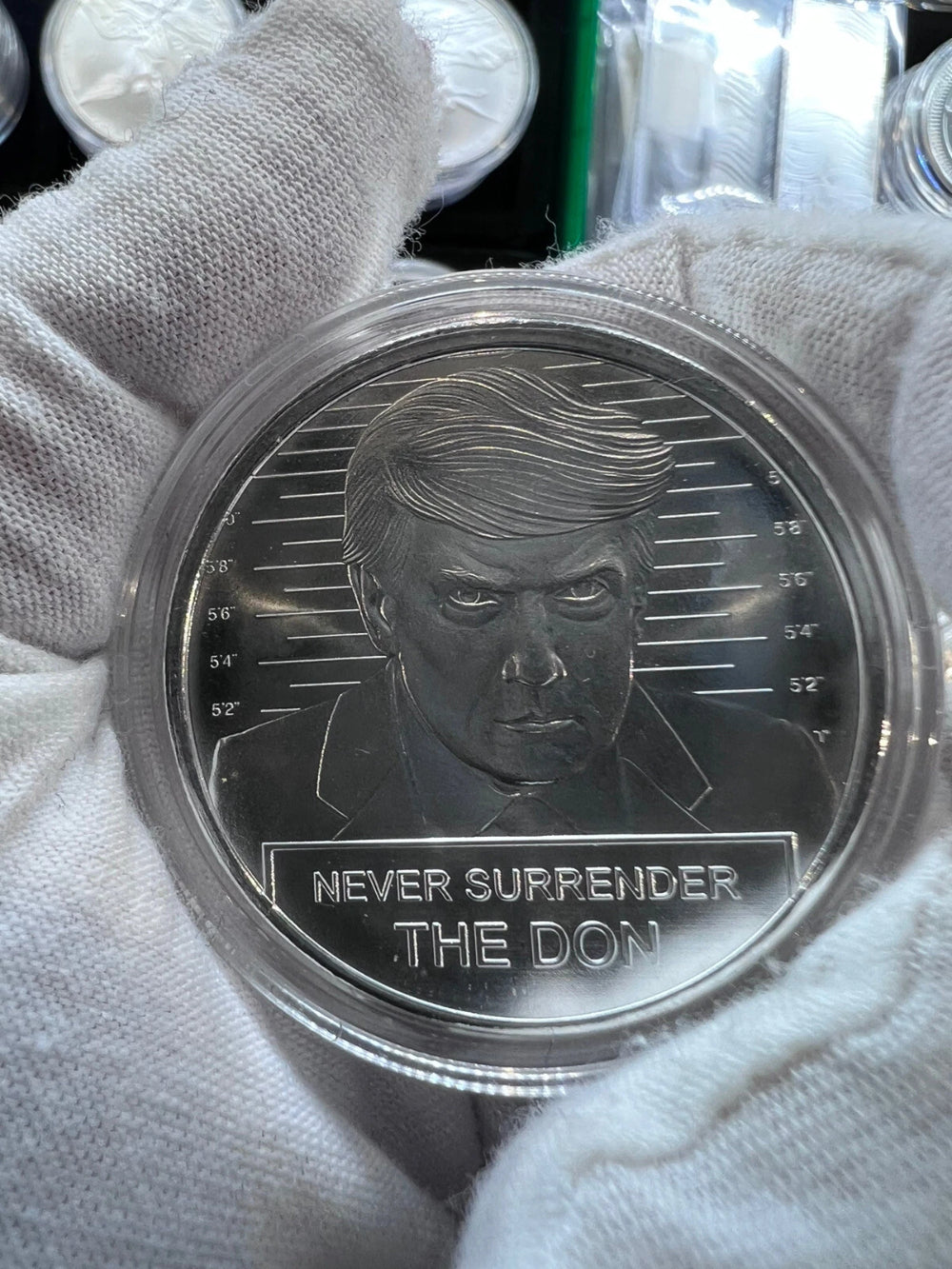 New Lot Of 2 X 1 Oz Silver Round Trump Mugshot & 1oz Wanted For A Second Term-5