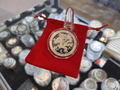 2024 Year of the DRAGON 1 oz .999 FINE SILVER BU ROUND IN A CAPSULE Gsm-7