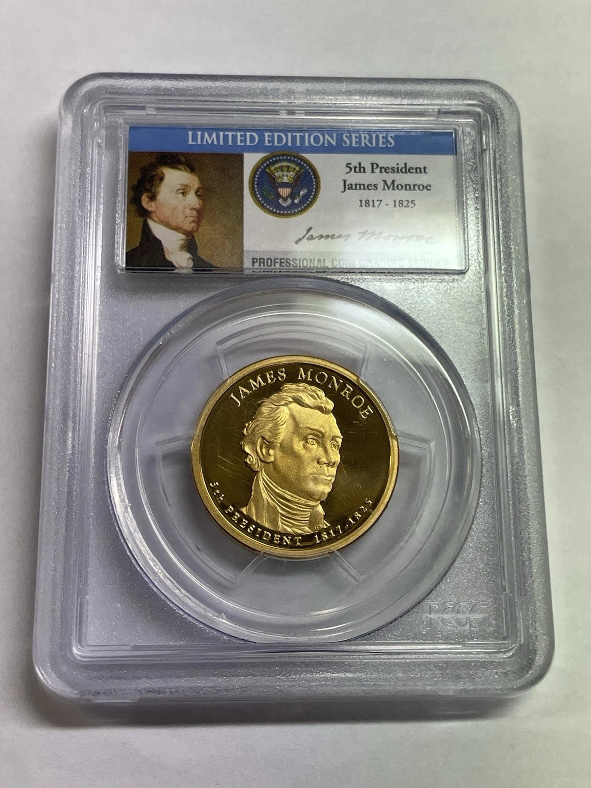 2008-S James Monroe One Dollar PCGS- PR 69 D CAM.-5