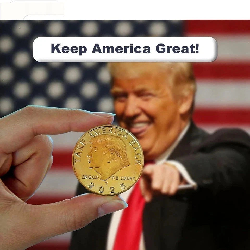 2025 US Donald Trump President Gold Eagle TAKE AMERICA BACK Collection Coin-5