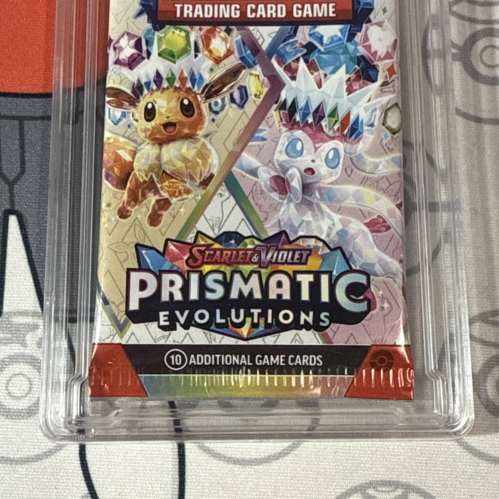 Graded 10 2025 Prismatic Evolutions Sealed Booster Cards Pack Eevee Sylveon