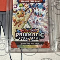 Graded 10 2025 Prismatic Evolutions Sealed Booster Cards Pack Eevee Sylveon-1