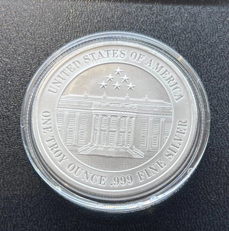 New 1oz .999 Fine Silver Round Trump Mugshot Wanted For A Second Term Capsule-5