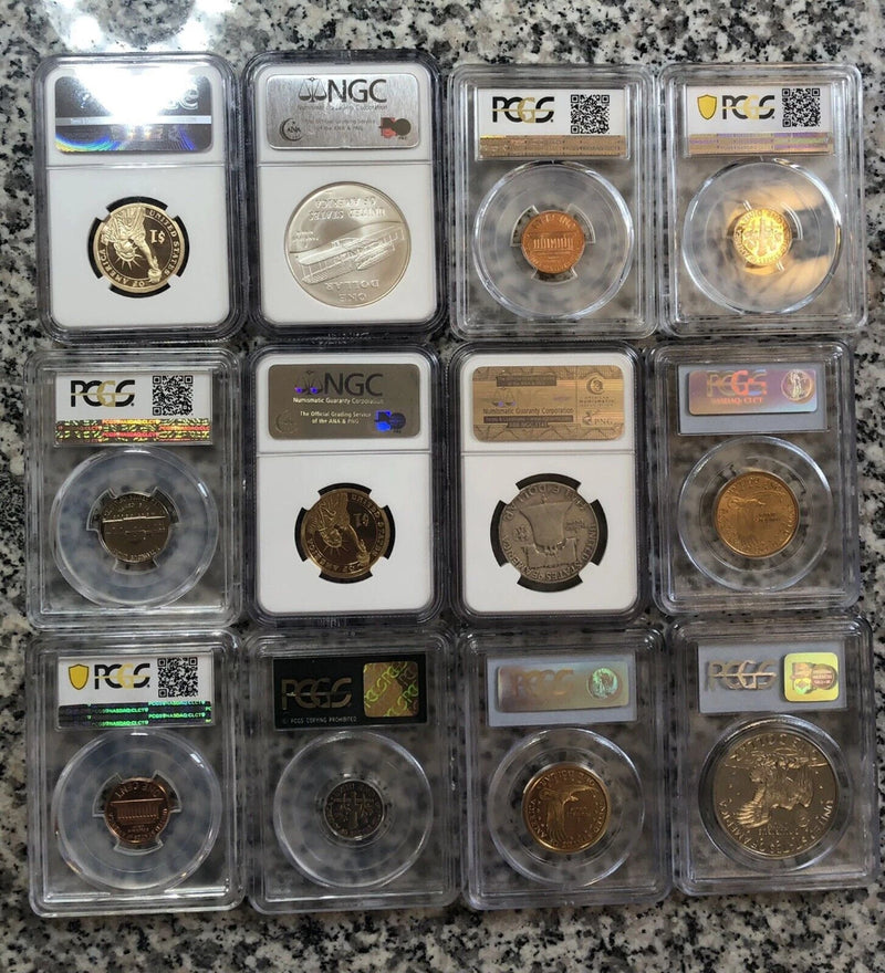 ✯ PCGS NGC GRADED US COIN ✯1 SLAB LOT✯ CLAD SILVER ✯ GRAB BAG 10+ YEARS OLD✯-5