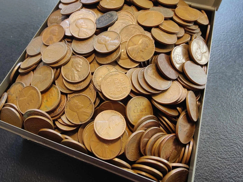 LOT of 500 (10 ROLLS) Unsearched Lincoln Wheat Cents 1c Old U.S. Estate Coin Lot-1