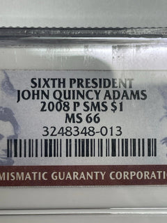 2008-P John Quincy Adams One Dollar SMS NGC MS66-5