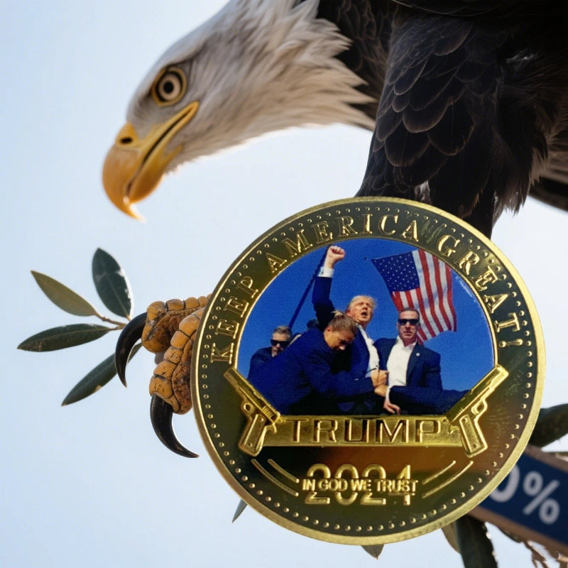 4 PCS 2024 President Trump Commemorative Coin Take America Back Metal Coin-5