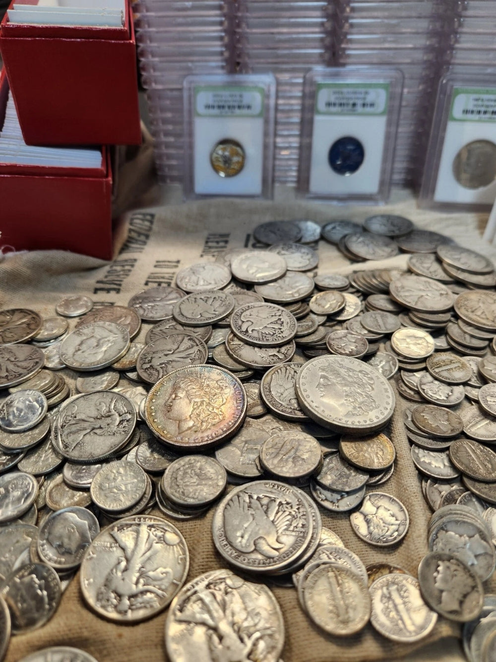 Lotes de monedas antiguas de Estados Unidos: monedas raras de Estados Unidos: oro, plata, prueba y ¡BONIFICACIÓN!