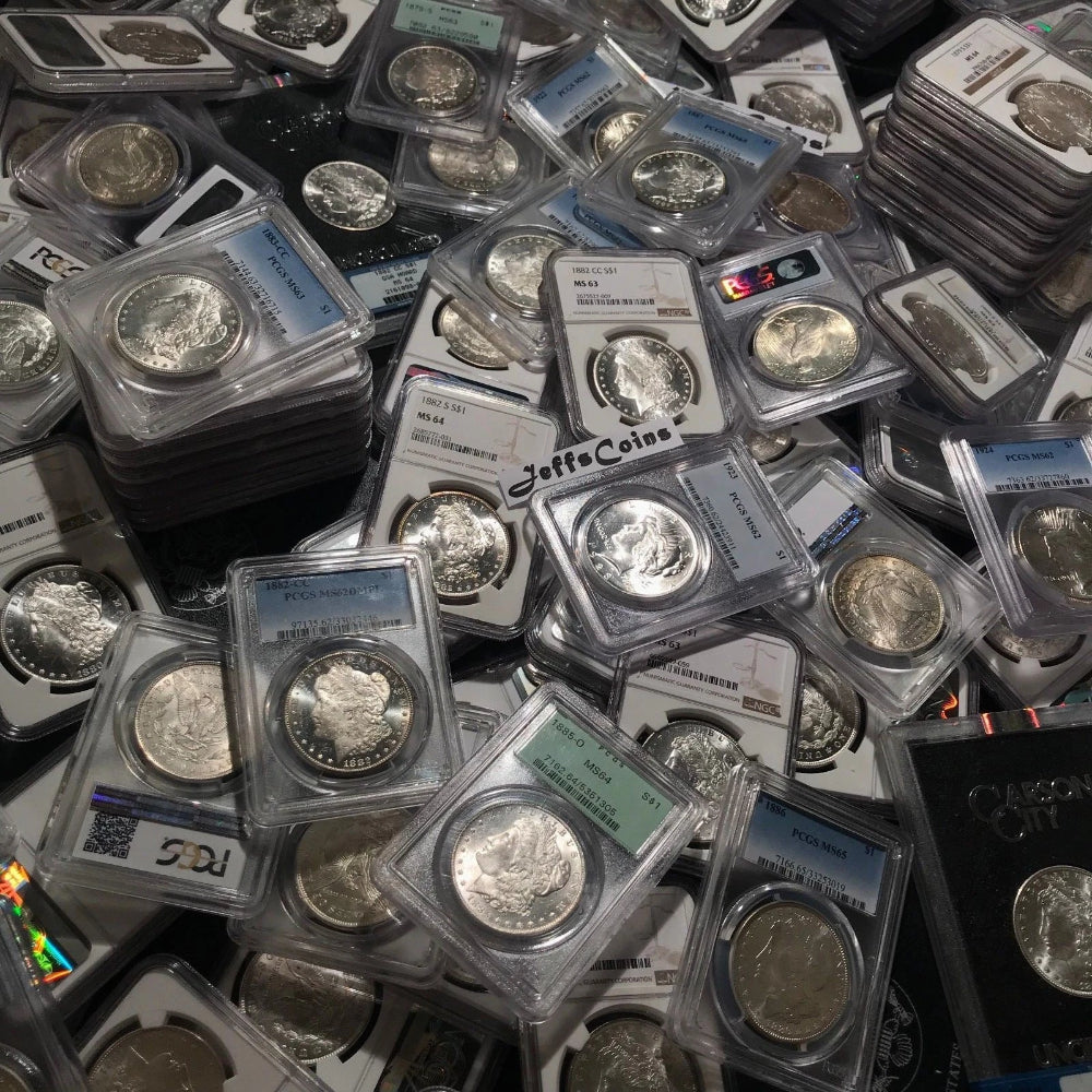 ✯PCGS NGC US Silver Peace Dollars 1921-35 ✯ BU UNC Coins From Graded Estate Lot✯-7