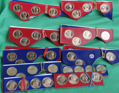 2007 thru 2016 Presidential Golden Dollar 78 P + D UNC $1 Coin Lot Cut Mint Sets-5