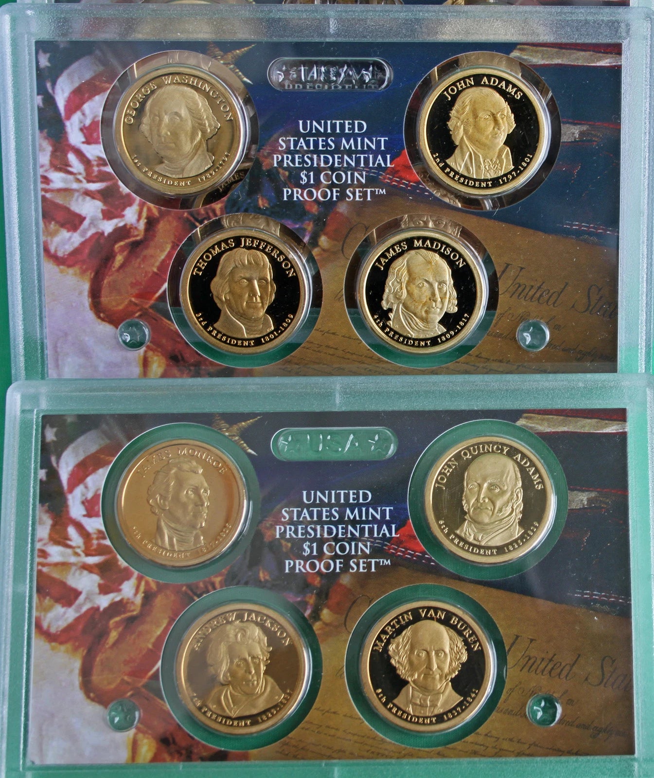 2007 S thru 2016 S Presidential Dollar Proof $1 COIN SETS 39 Coins No Box-5