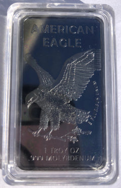 Rare 1 TROY OUNCE/OZ .999 Pure Molybdenum (Mo) Metal Walking Liberty Bar-1
