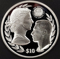 2022 British Virgin Islands Proof $10 Sterling Crown, QE II Platinum Jubilee!-5