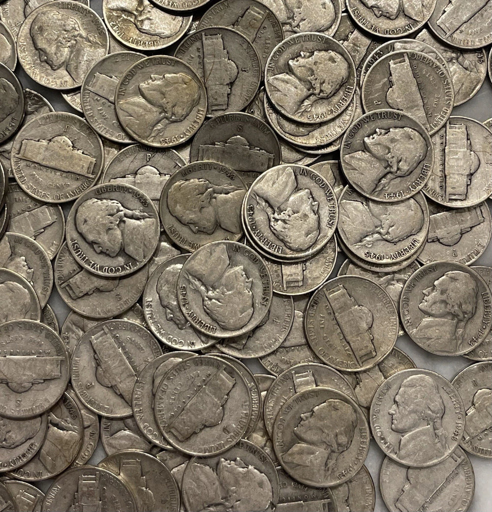 [Lot of 4 Coins] Silver War Nickels WWII 35% Silver - Choose # of Lots of 4!-5