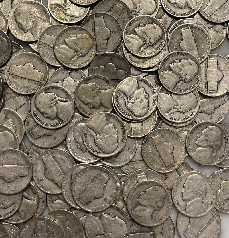 [Lot of 4 Coins] Silver War Nickels WWII 35% Silver - Choose # of Lots of 4!-5