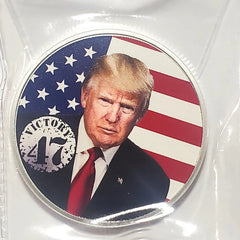 1 oz .999 Colorized Silver Round USA Leader President Donald J. Trump Victory 47-5