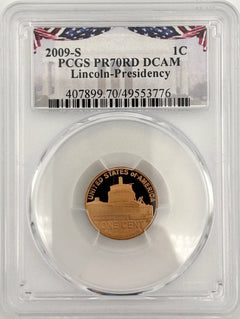 2009 S 3 Coin PCGS 70 RD DCAM Proof Special Release Lincolns, Childhood/Pro/Pres-5