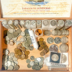 Vintage Cigar Box Mixed U.S. Coin Lot | LIQUIDATION | 90% Silver | Wheat Penny-5