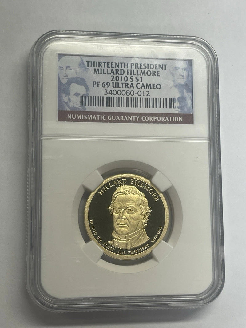 2010-S Millard Fillmore One Dollar NGC PF 69 Ultra Cameo-5