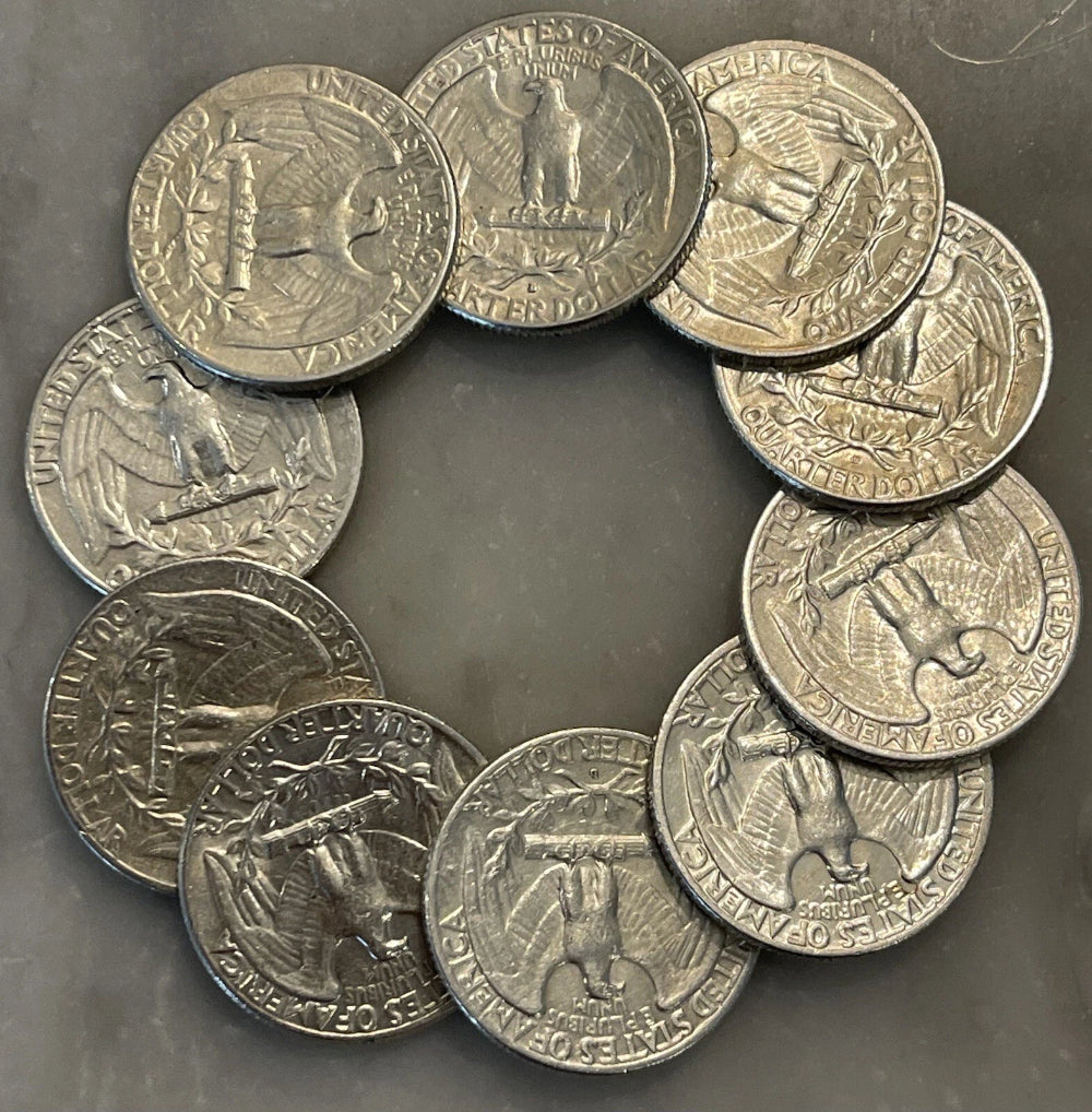 [Lot of 10] - 1964 Washington Quarter - ALL 1964 - 90% Silver Choose # of Lots!-5