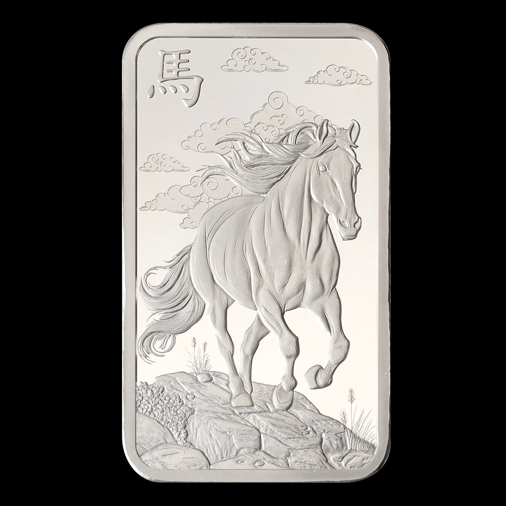 2026 PAMP 1 oz Silver Bar Lunar Legends Year of the Horse | In Assay Card-1