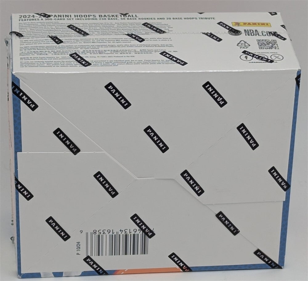 Factory Sealed Retail Box 2024-2025 Panini NBA Hoops Basketball Cards