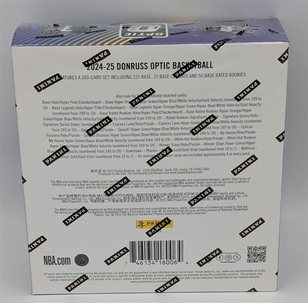 Factory Sealed Mega Box 2024-25 Donruss Optic NBA Basketball Cards-3