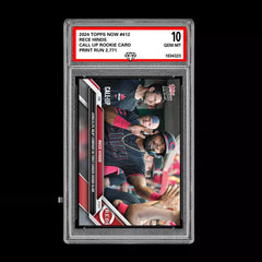 Graded 10 Rece Hinds 2024 Topps Now #412 Call Up Rookie RC Cincinati Reds-1