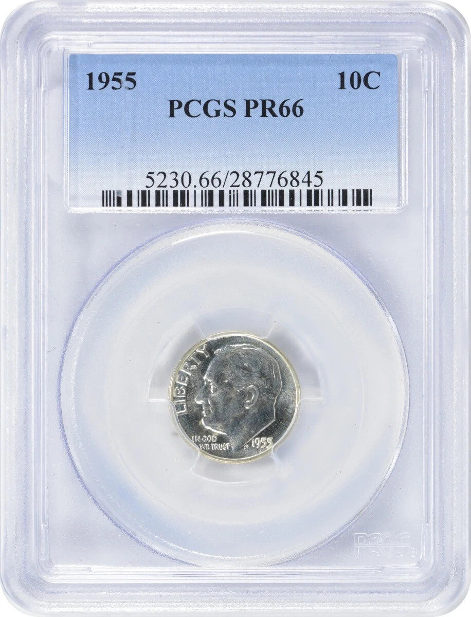 1955 Roosevelt Silver Dime PR66 PCGS-1