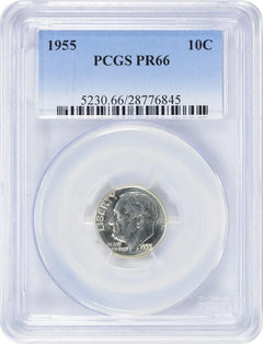 1955 Roosevelt Silver Dime PR66 PCGS-1