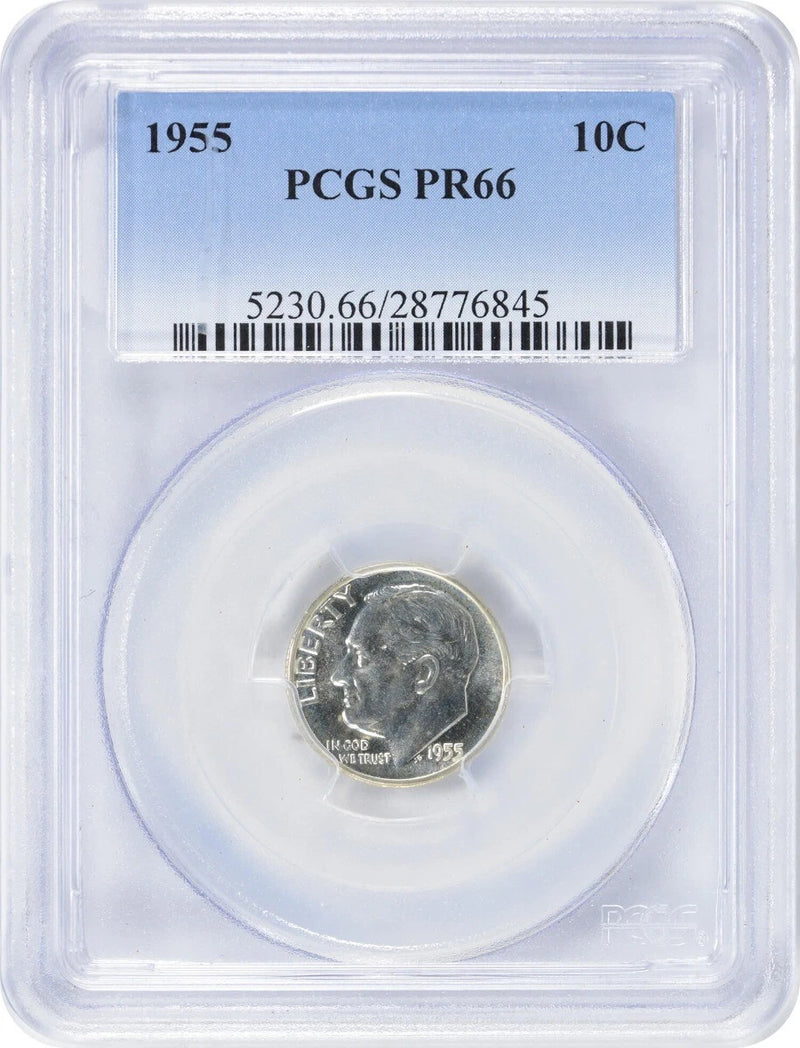 1955 Roosevelt Silver Dime PR66 PCGS-1