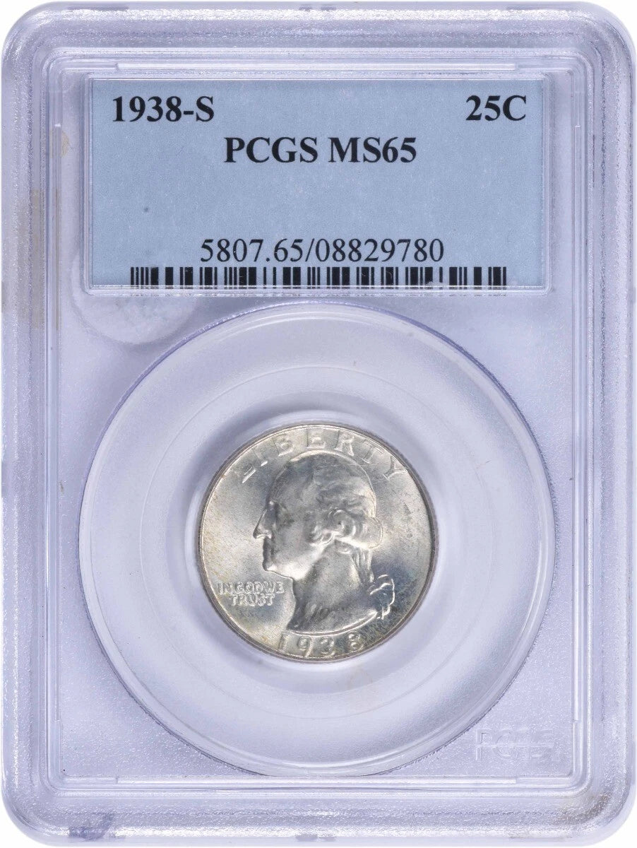 1938-S Washington Quarter MS65 PCGS-1