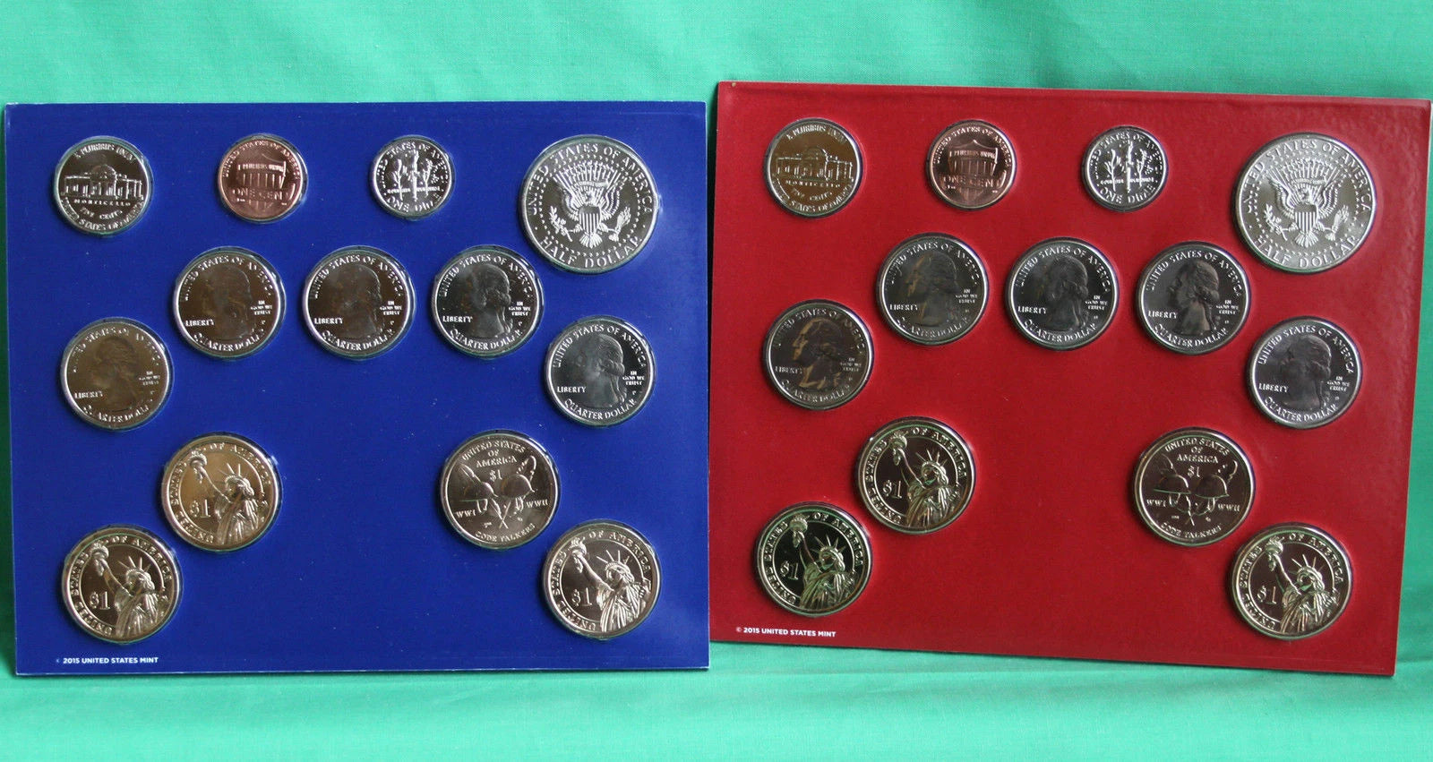 2016 ANNUAL US Mint Uncirculated Coin Set P and D Minted 26 Coins with COA-3