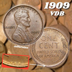 ✯ 1909 年 P VDB 林肯分幣 ✯ 來自遺產收藏的稀有便士 ✯-1