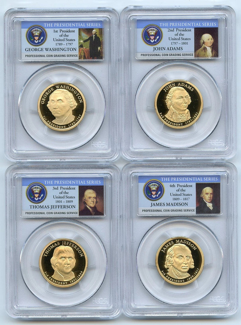 2007 S Presidential Dollar Set PCGS PR69DCAM-2