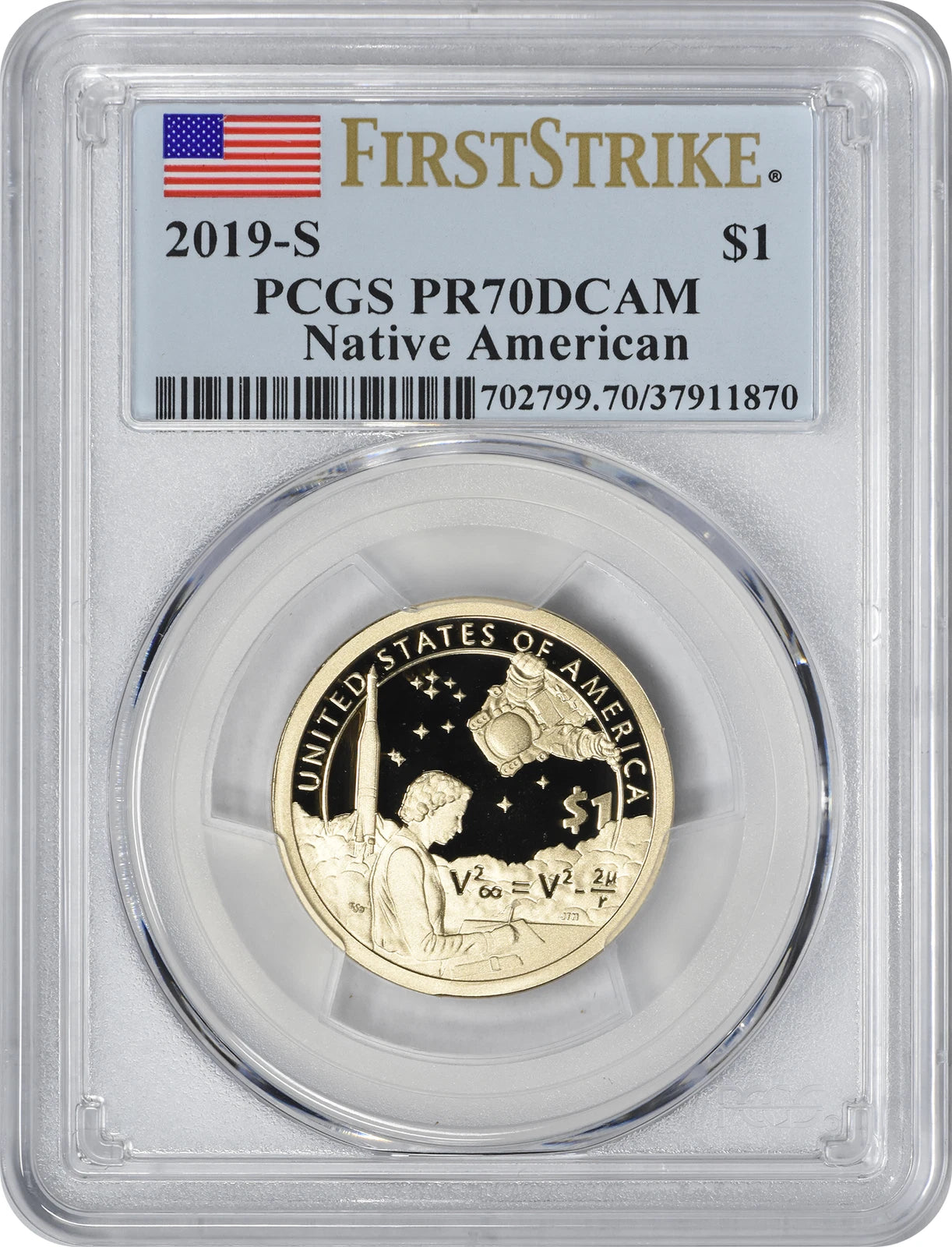 2019-S Sacagawea Native American Dollar PR70DCAM PCGS First Strike-1