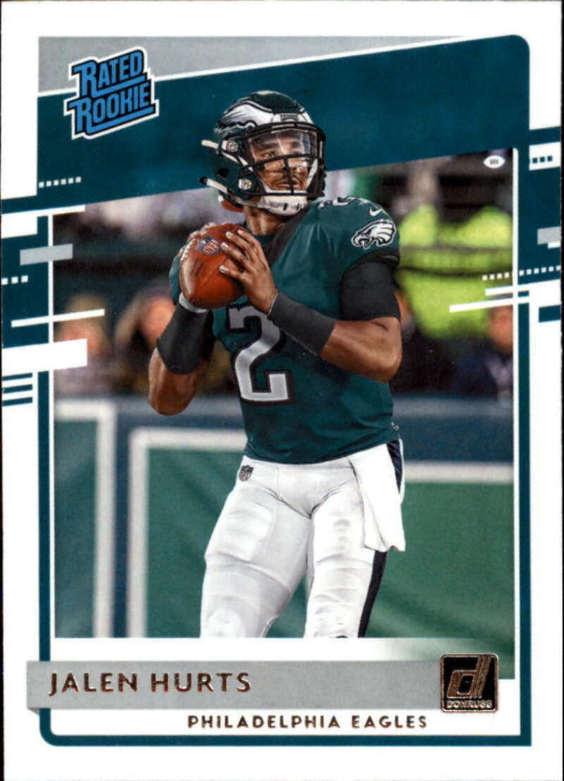 Philadelphia Eagles 2020 Donruss Team Set Jalen Hurts Rated Rookie Card 314-2