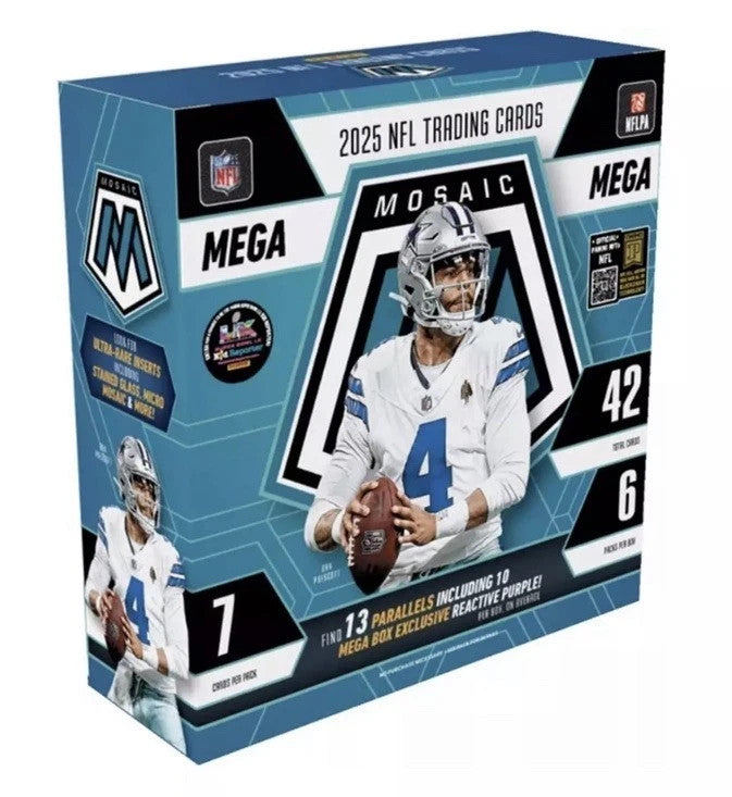 2025 Panini Mosaic Football Factory Sealed Mega Box-1