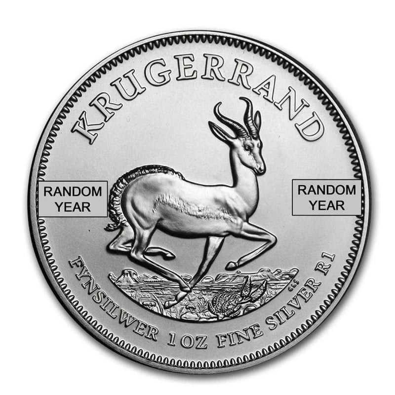 South Africa 1 oz Silver Krugerrand (Random)-2