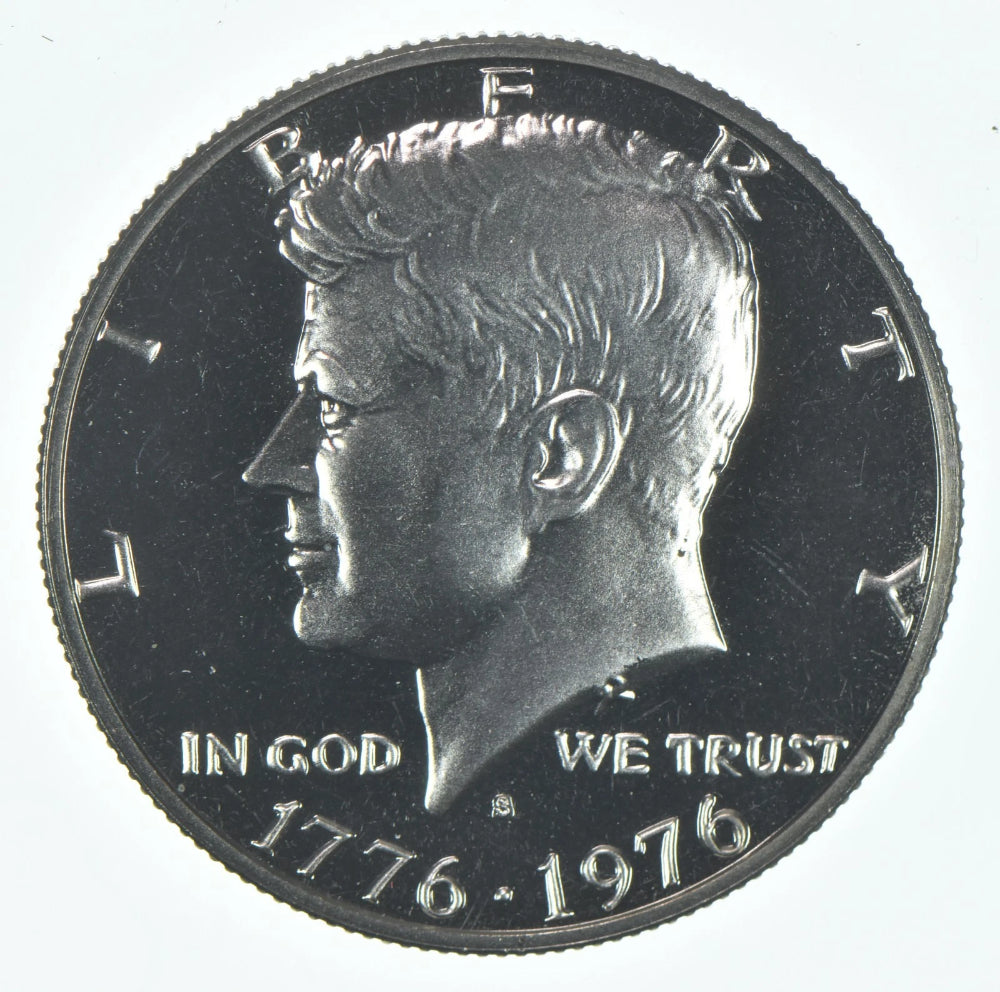 Moneda de medio dólar Kennedy de 1976-S, CLAD, a prueba-1