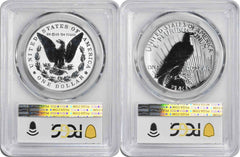 2024-S Morgan Peace Silver Dollar Reverse Proof Set PR69 FS PCGS Special Labels-2