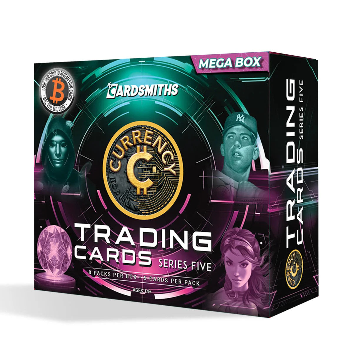 Cardsmiths Currency Series 5 Mega Box New Factory Sealed Trading Cards Collectible Hobby Rare Packs-1