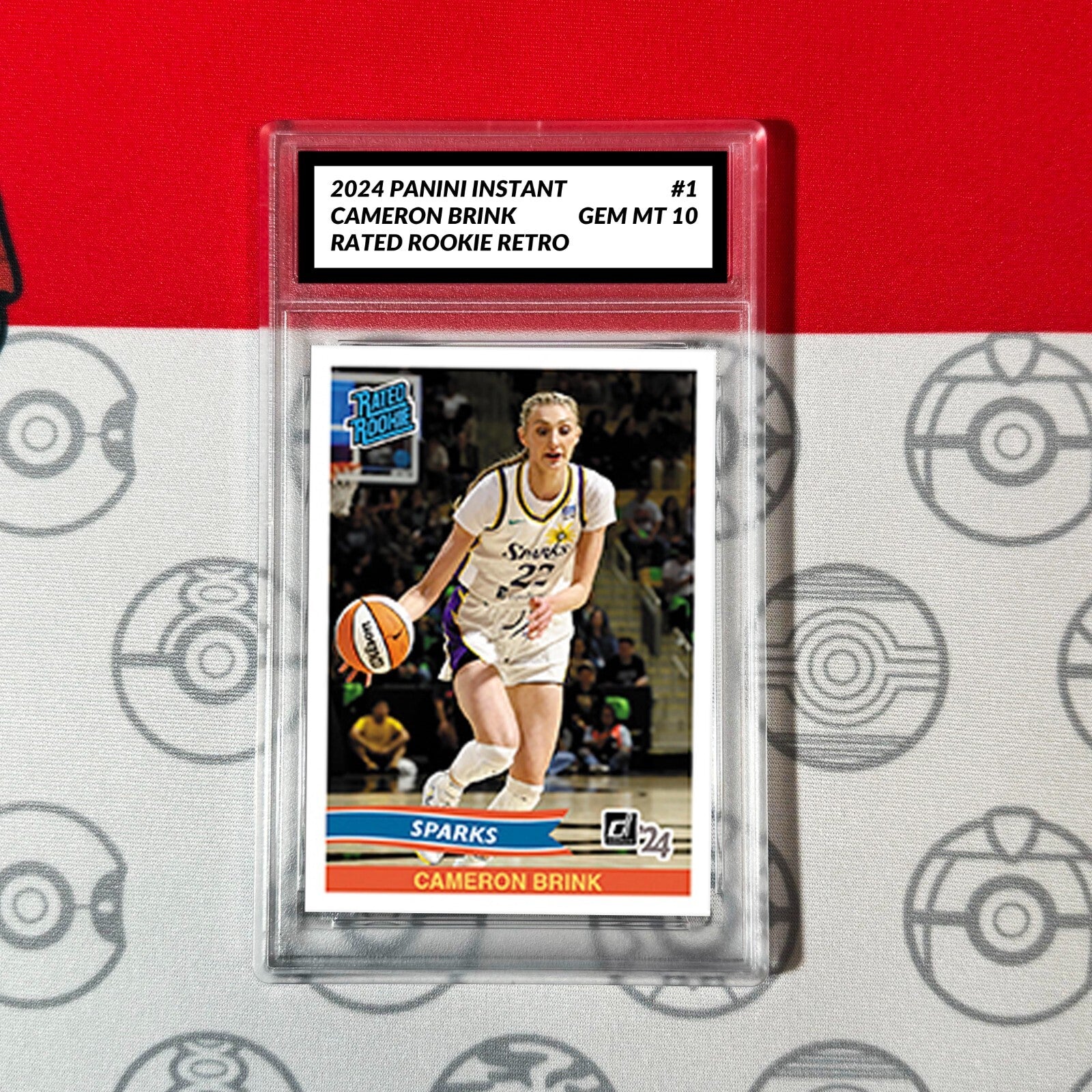 Graded 10 Cameron Brink RATED ROOKIE RETRO RC Card 2024 Panini Instant