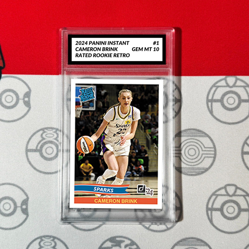Graded 10 Cameron Brink RATED ROOKIE RETRO RC Card 2024 Panini Instant-1