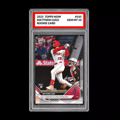 Graded 10 Matthew Lugo #165 RC Rookie 2025 MLB TOPPS NOW Card SP SSP-1
