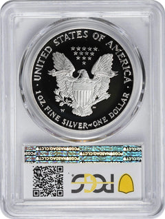 2007-W American Silver Eagle Dollar PR69DCAM PCGS Proof 69 Deep Cameo-2
