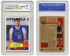 2025-26 Topps NBA Living Set COOPER FLAGG ROOKIE CARD RC #11 - GEM MINT 10-2