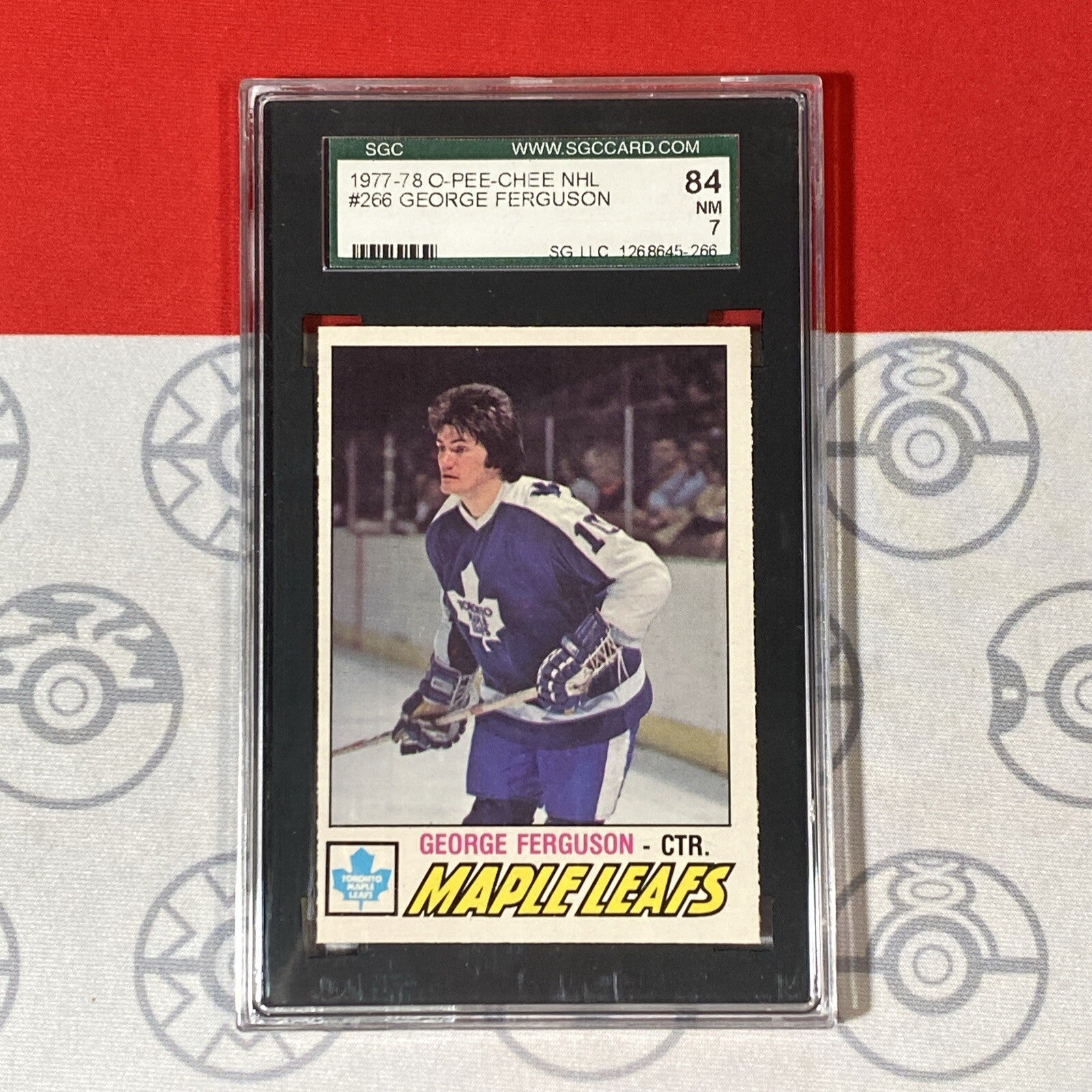SGC 7 George Ferguson #266 1977-78 O-Pee-Chee NHL Hockey Card 1268645-266