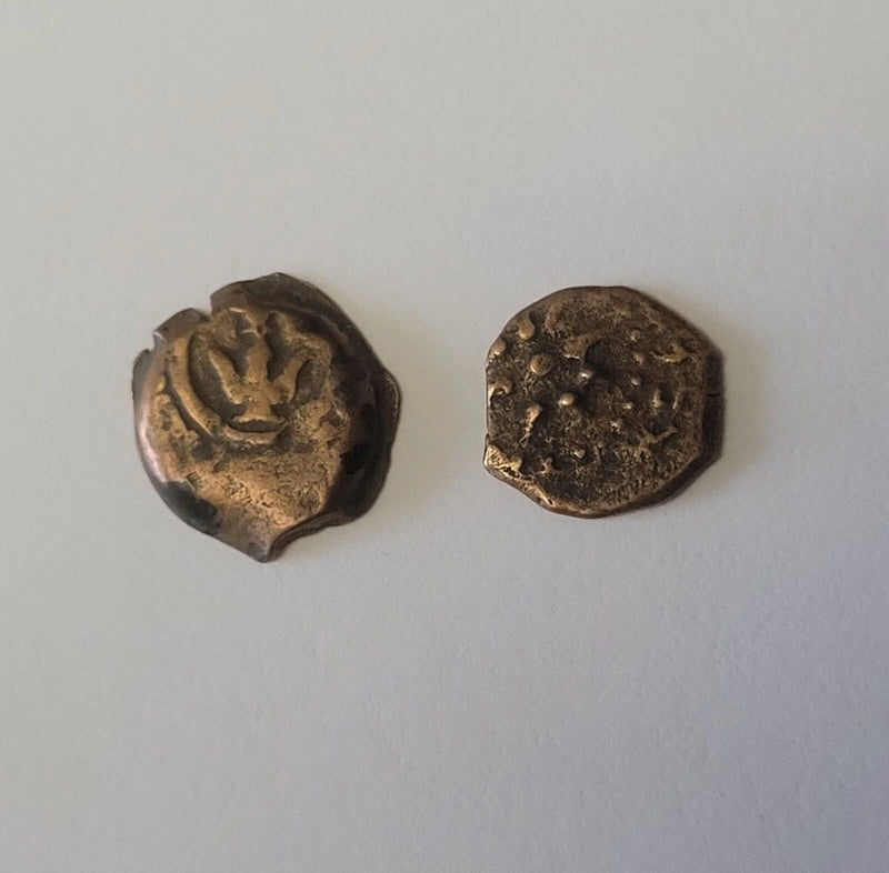 Moneda antigua de la viuda con certificación de autenticidad y portafolios de lujo-2