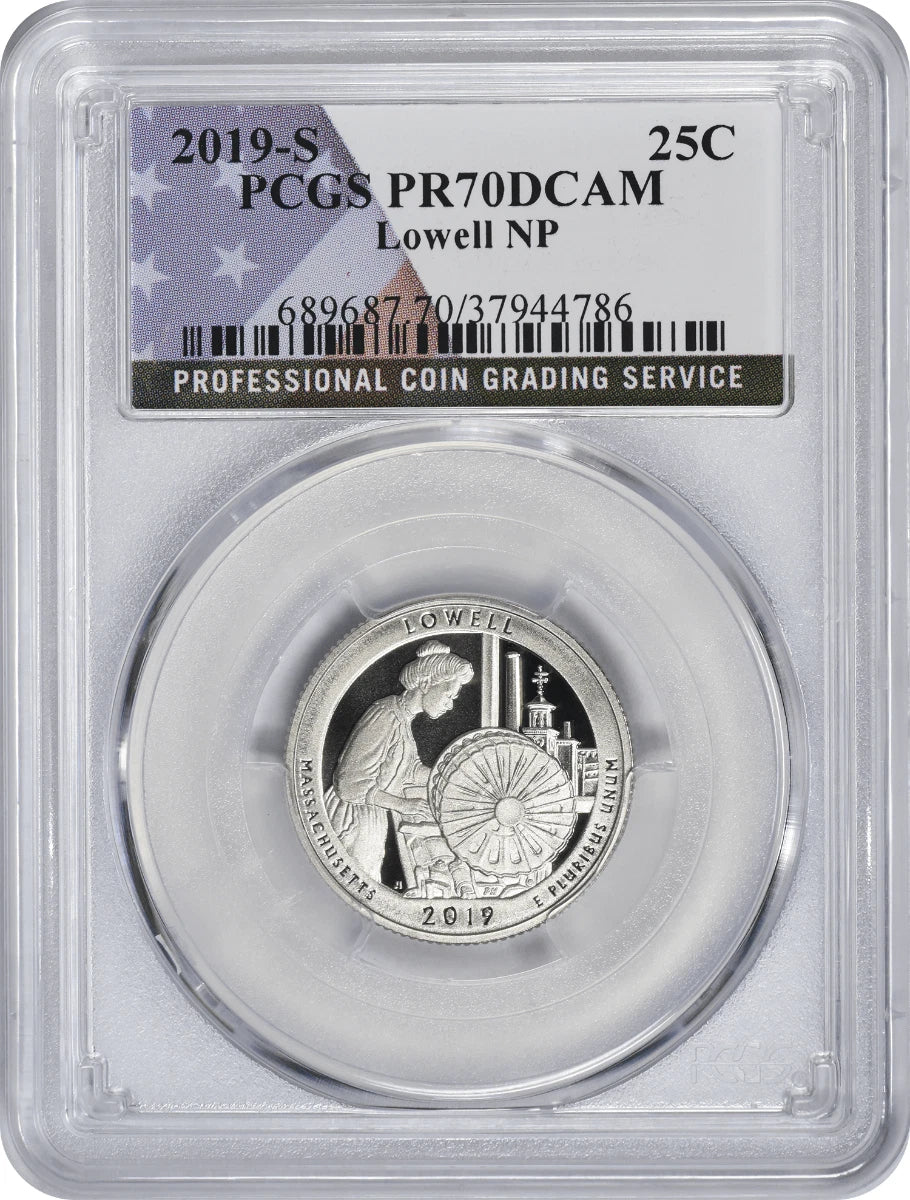 2019-S Clad Lowell National Park Quarter PR70DCAM PCGS